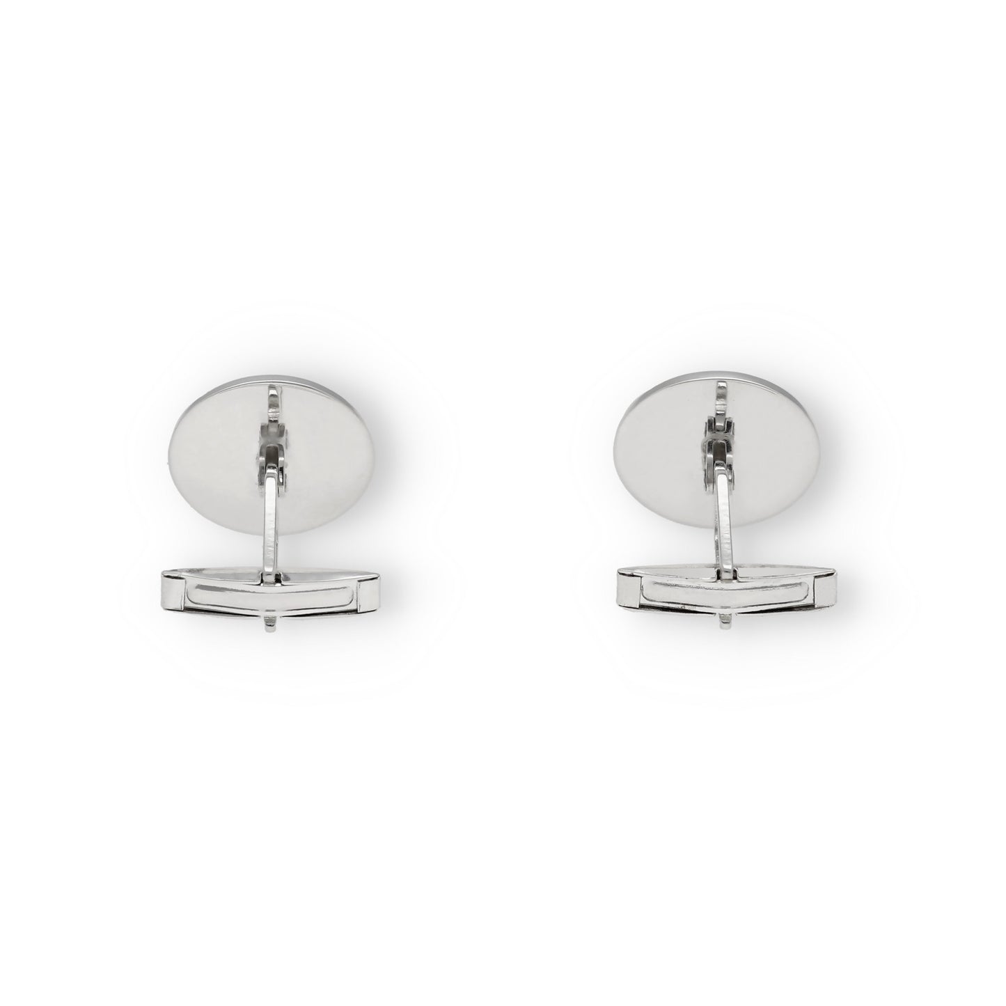 Gemelos Fierro de Ganadería en Plata 925 y Esmalte Al Fuego