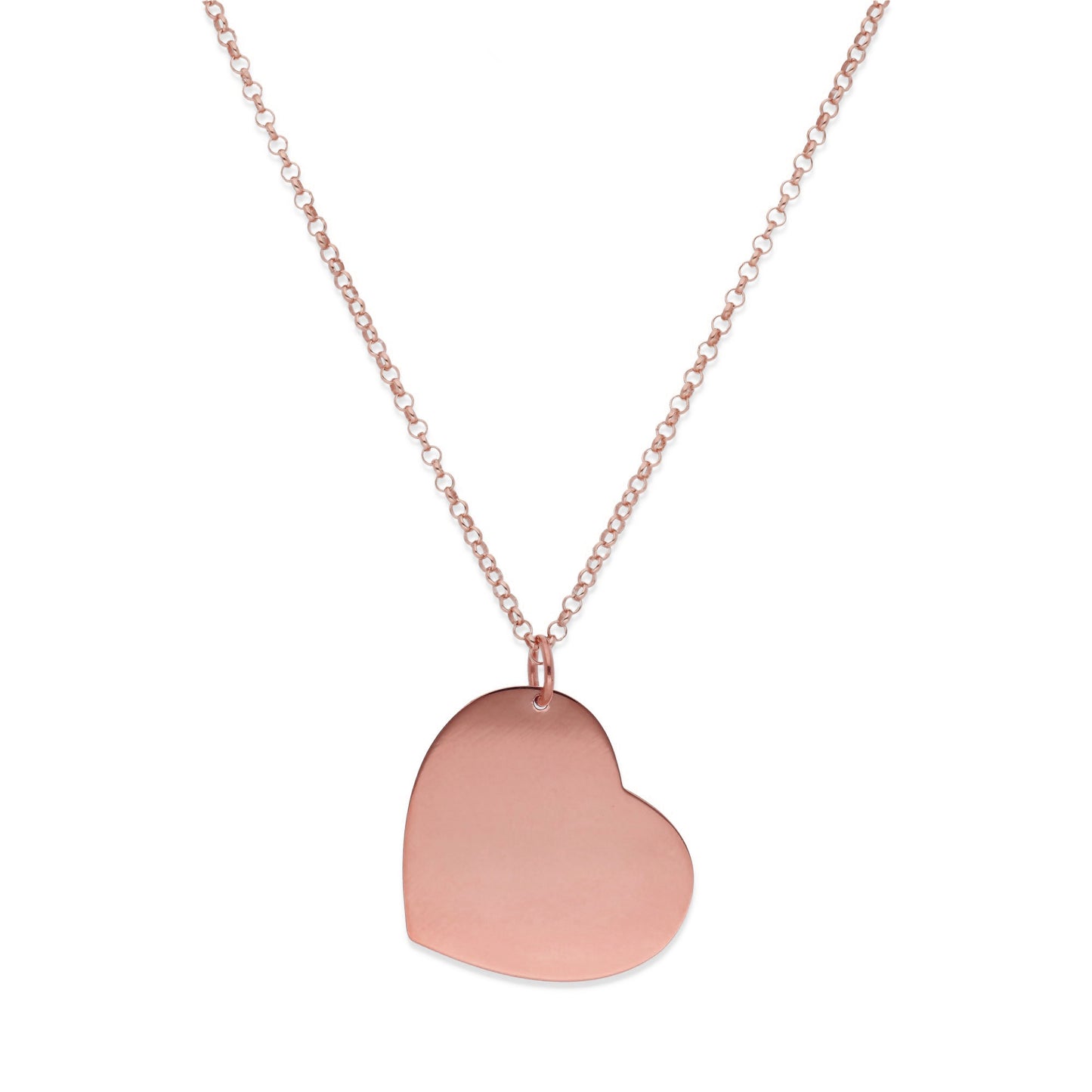 Collar Flora Corazón y árbol con nombres en Plata 925 y Baño Oro rosa 18k