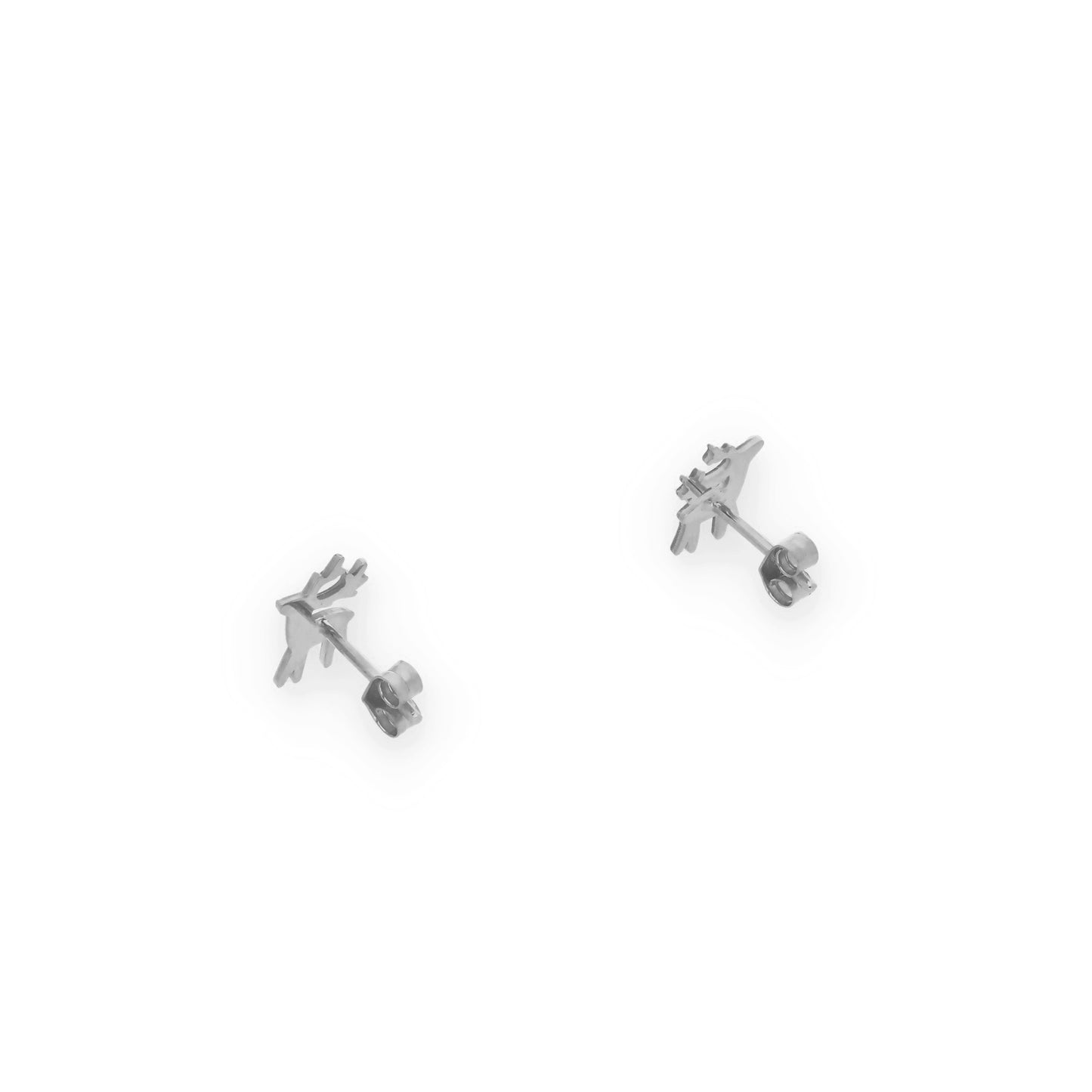 Pendientes Reno Inicial en Plata de Ley 925