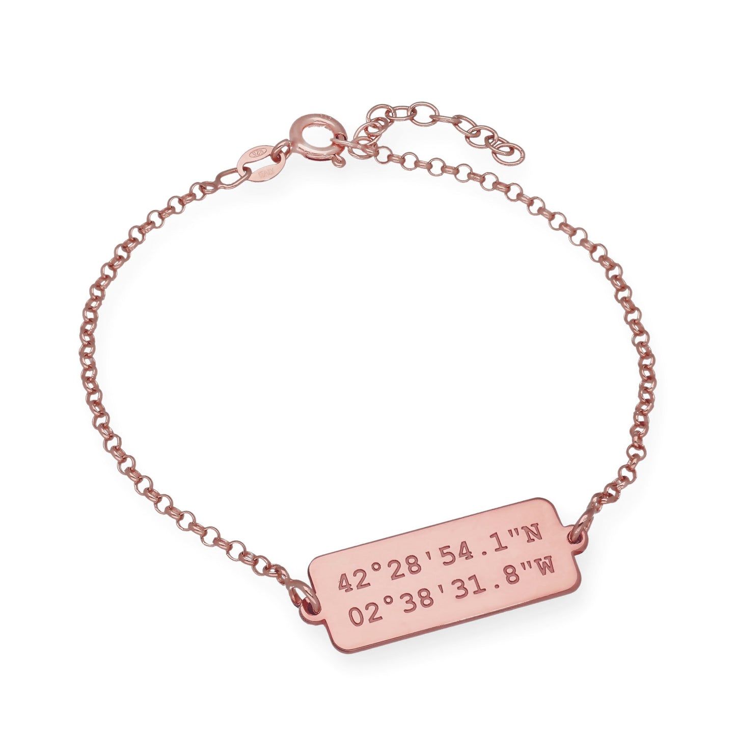 Pulsera Hades Coordenadas en Plata de Ley 925