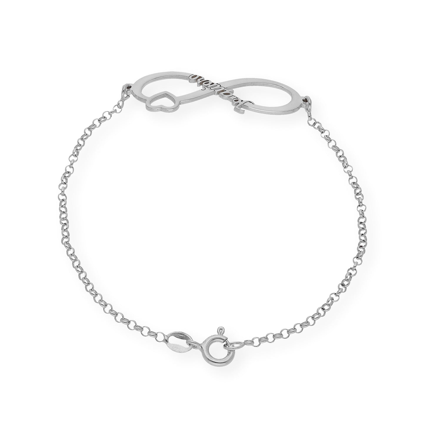 Pulsera Te Quiero Infinito en Plata de Ley 925 con baño Oro rosa 18k
