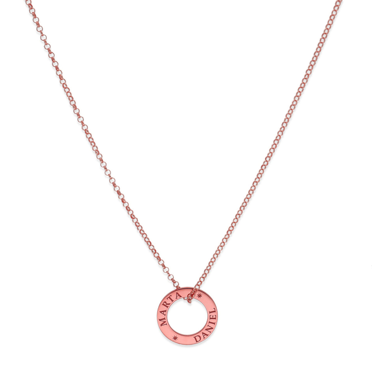 Colgante Bliss en Plata de Ley 925 y baño de Oro rosa 18k