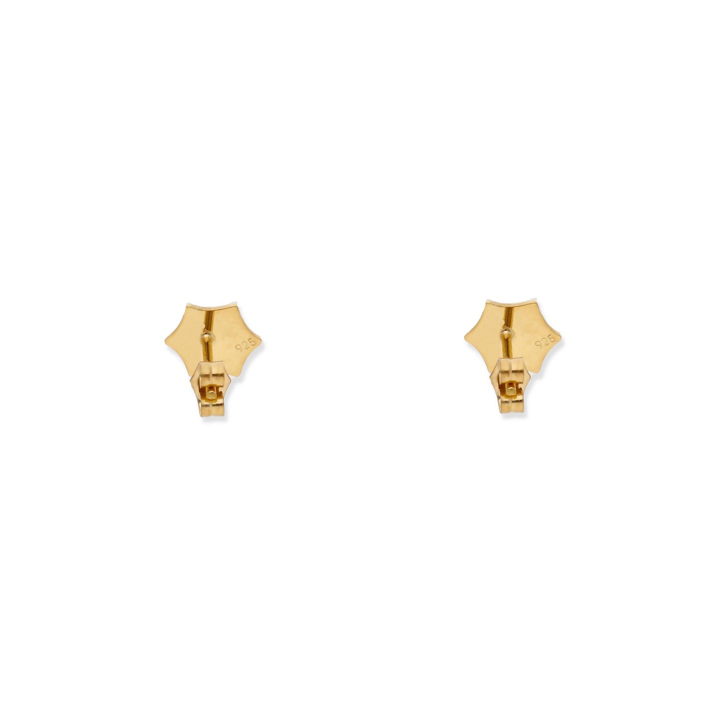 Pendientes Telaraña en Plata de Ley 925 y baño Oro 18k.