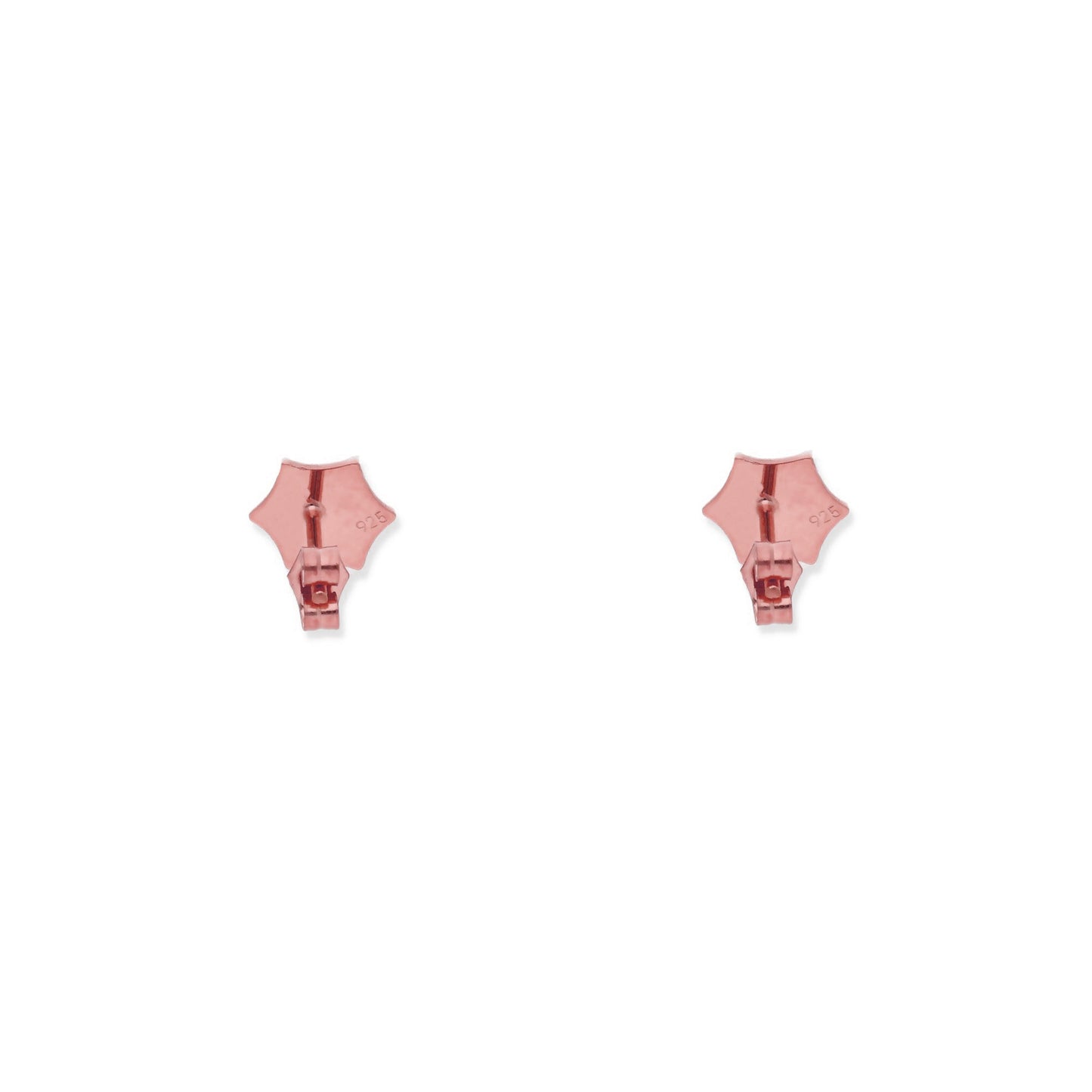 Pendientes Telaraña en Plata de Ley 925 y baño Oro rosa 18k