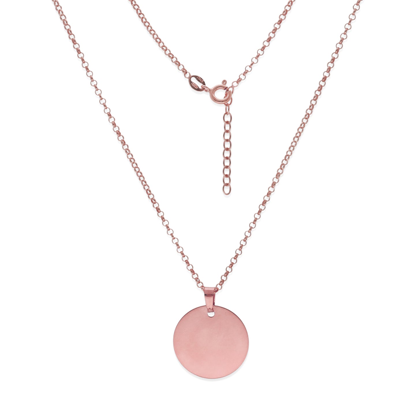 Colgante "Un Trocito de Cielo" en Plata de Ley 925 y Baño Oro rosa 18k