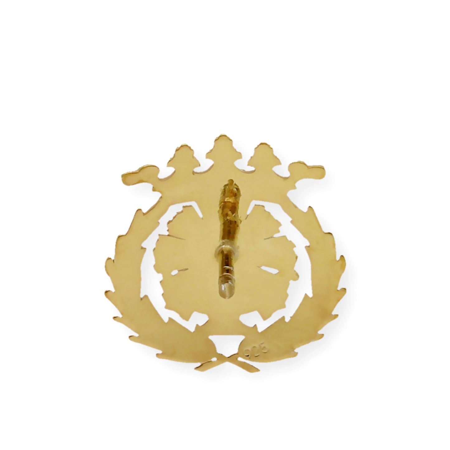 Pin Insignia Profesional de Ciencias Químicas en Plata de Ley 925 Bañada en Oro de 18K