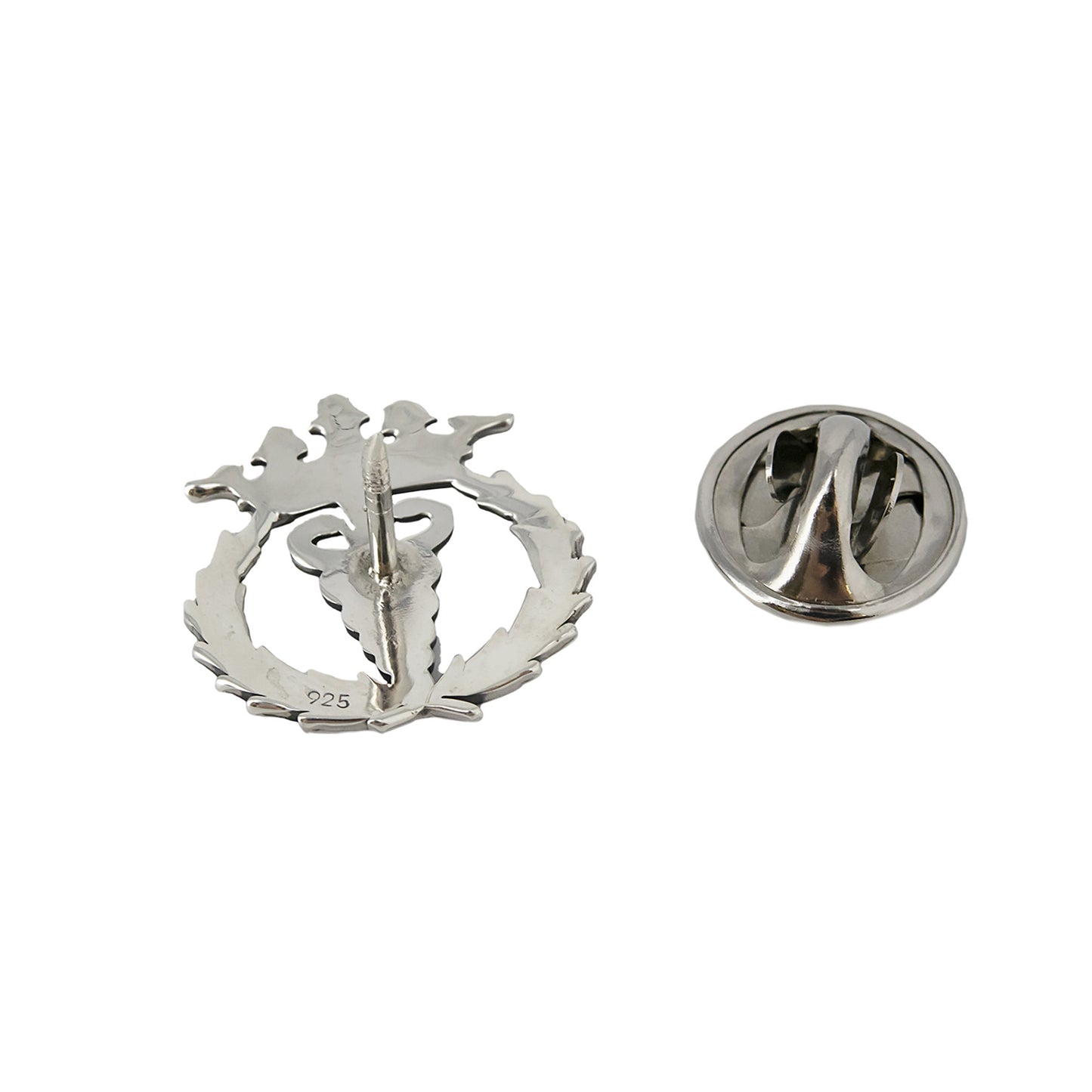Pin Insignia Profesional de Fisioterapia en Plata de Ley 925