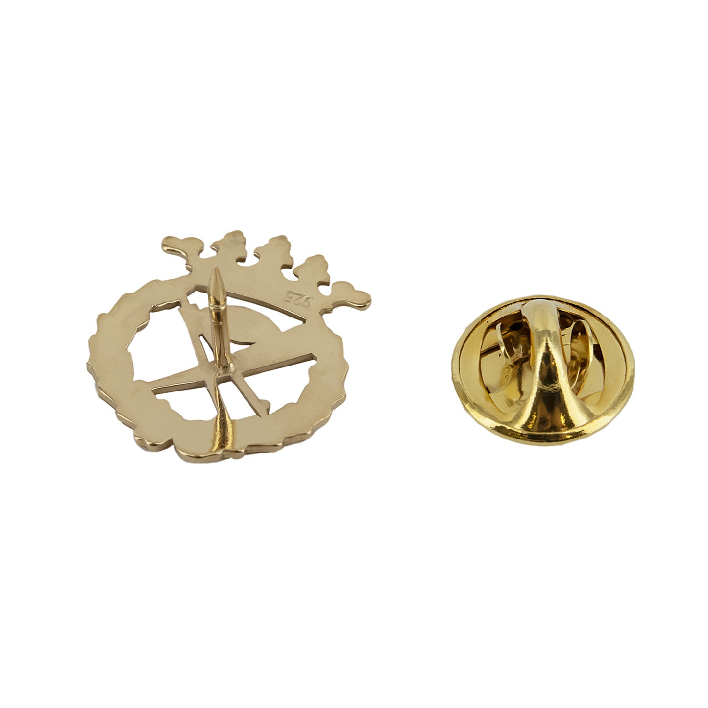 Pin Insignia Profesional de Matemáticas en Oro de Ley 18K
