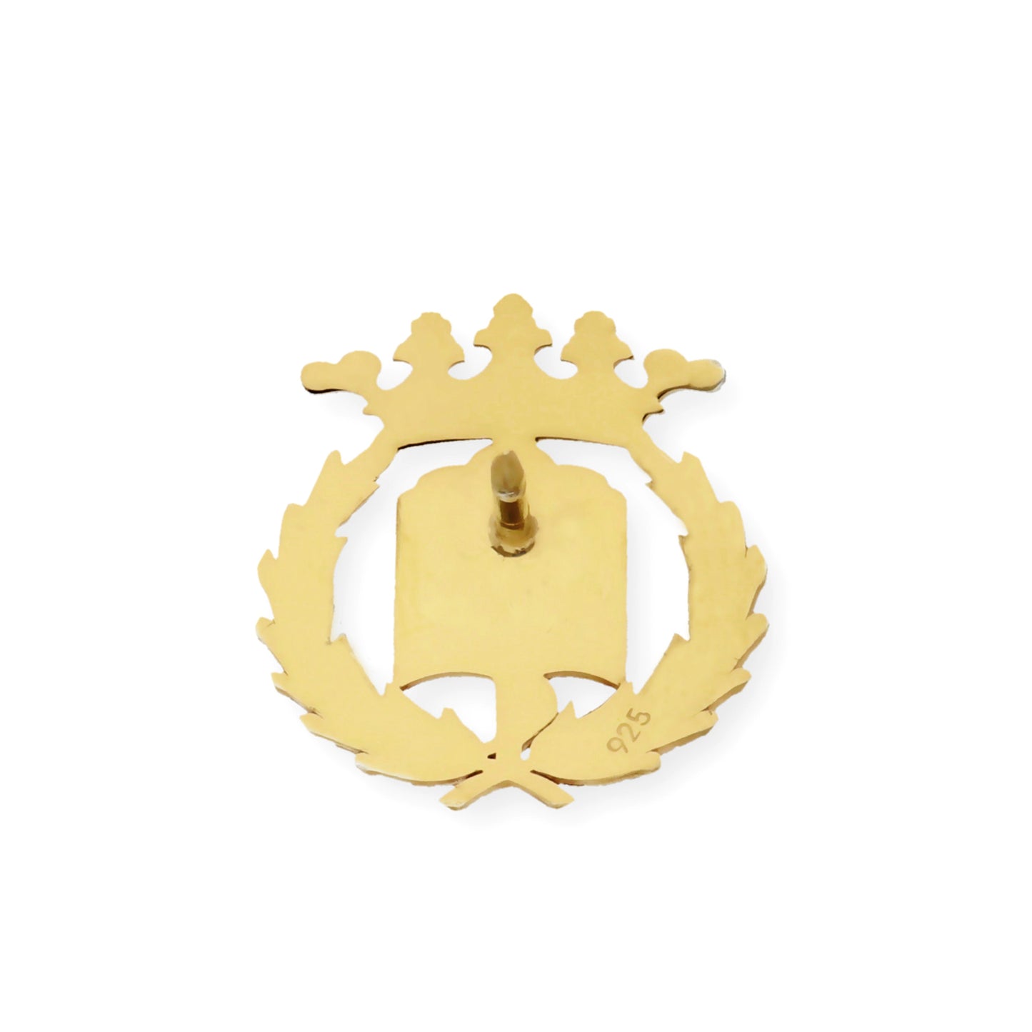 Pin Insignia Profesional de Medicina en Plata de Ley 925 Bañada en Oro de 18K