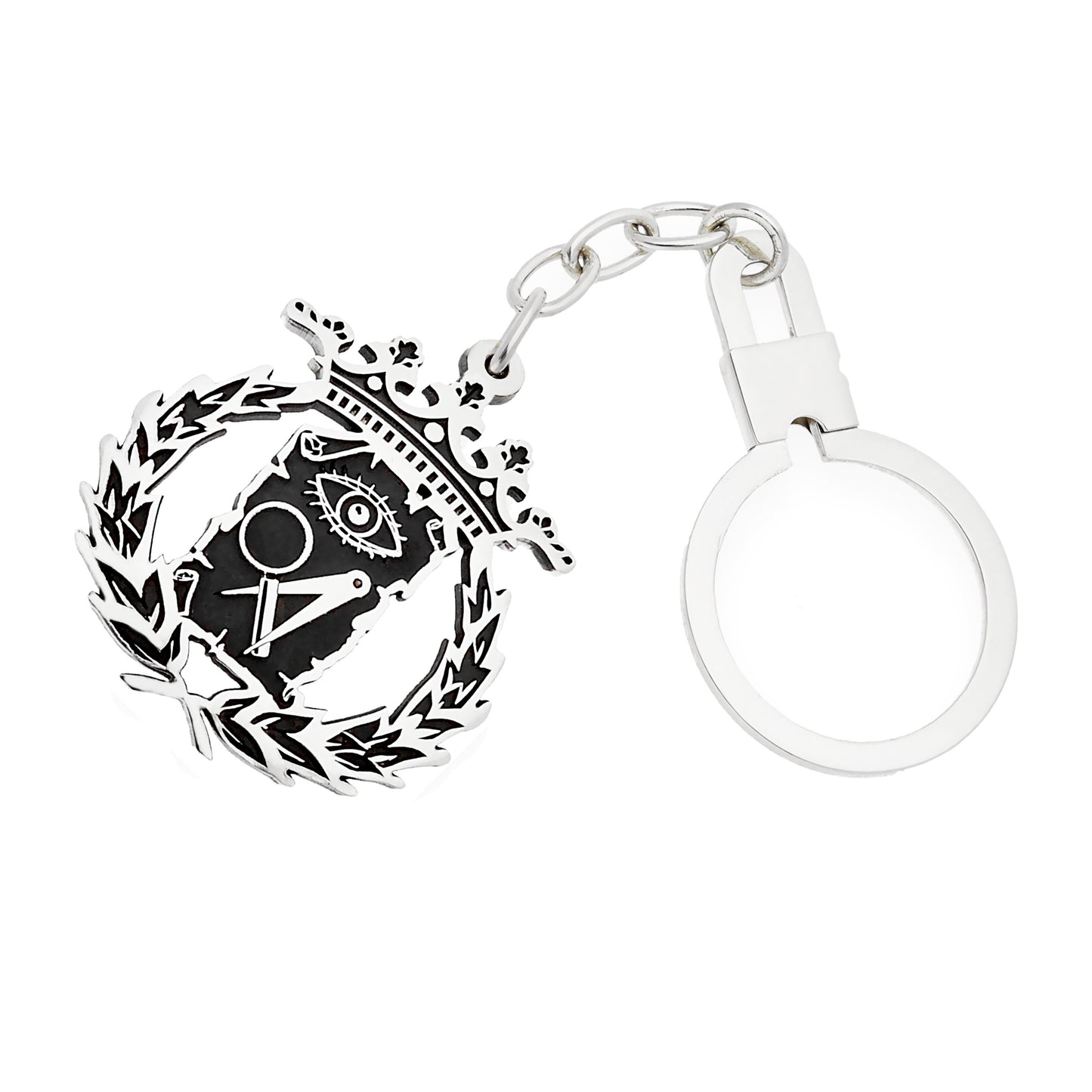 Llavero Insignia de Ciencias Exactas en Plata de Ley 925