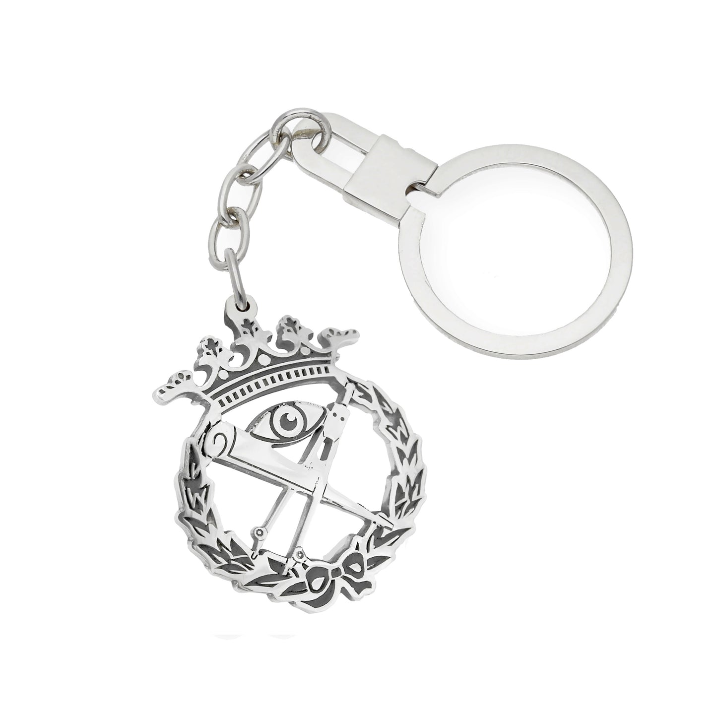 Llavero Insignia de Matemáticas en Plata de Ley 925