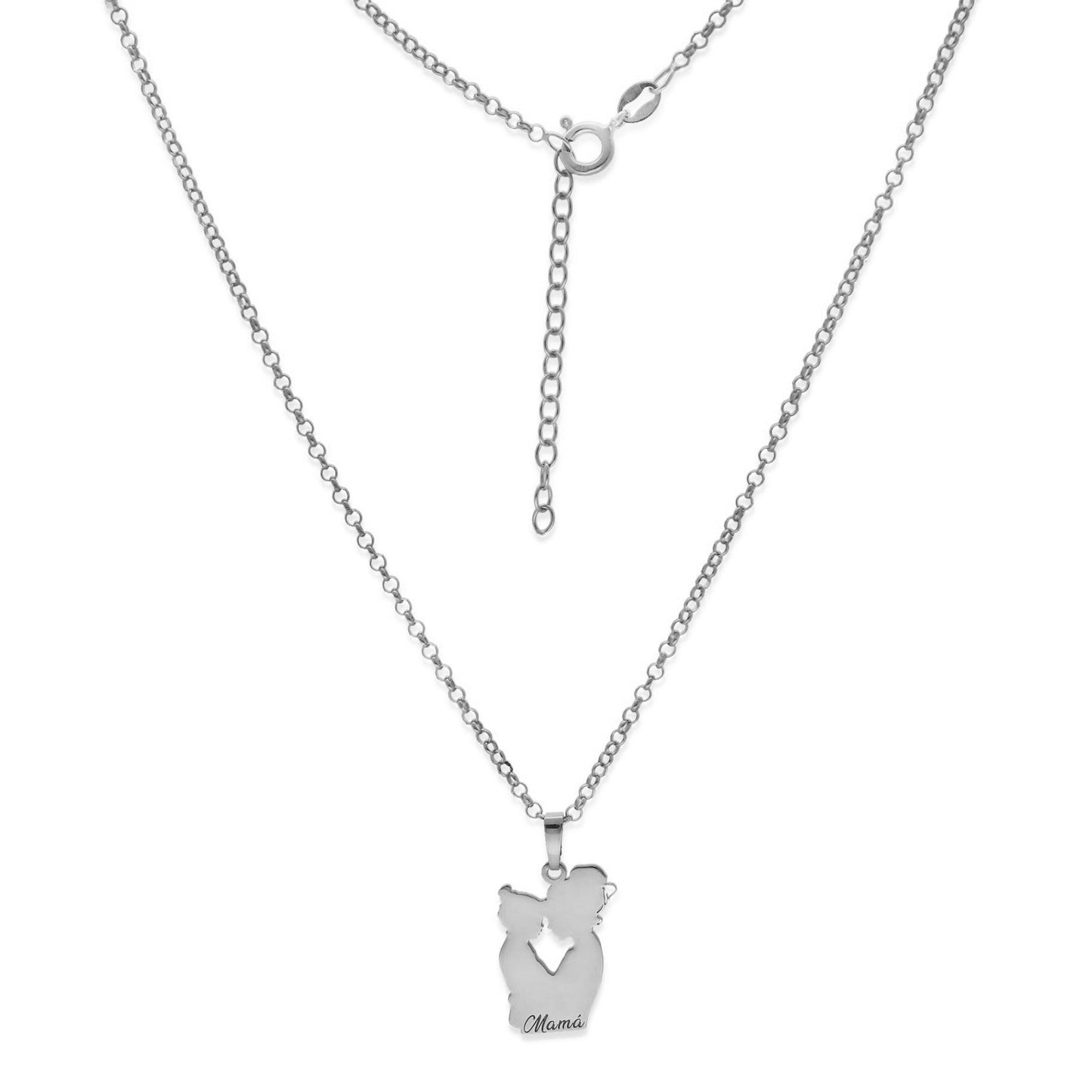 Colgante Emese niña en Plata de Ley 925 y baño Oro 18k