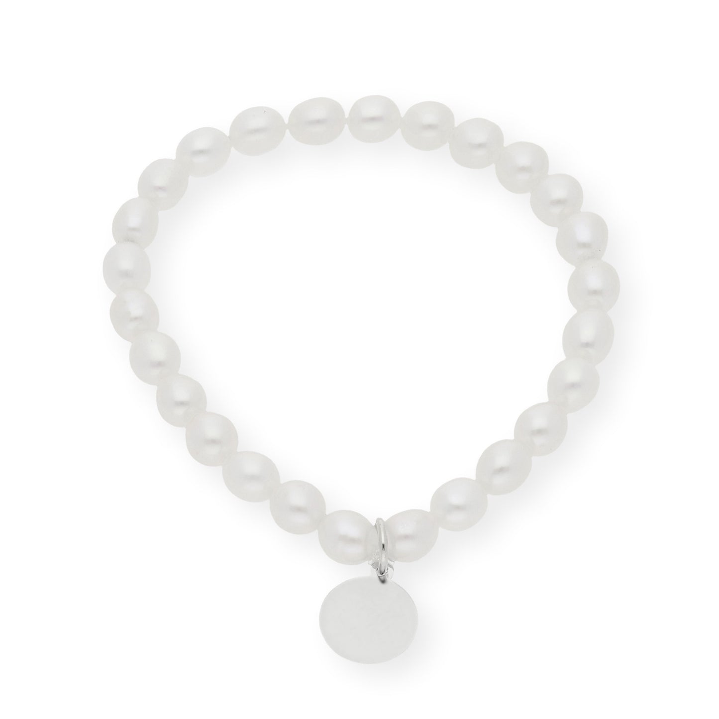Pulsera de Perlas para Comunión con Medalla de Paloma en Plata 925