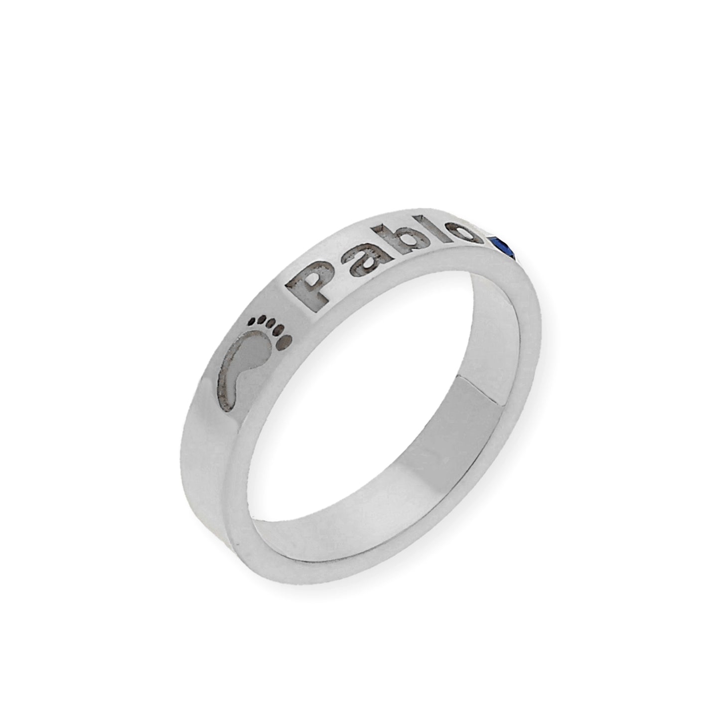 Anillo Amor de Madre con Piedra de Color en Plata 925