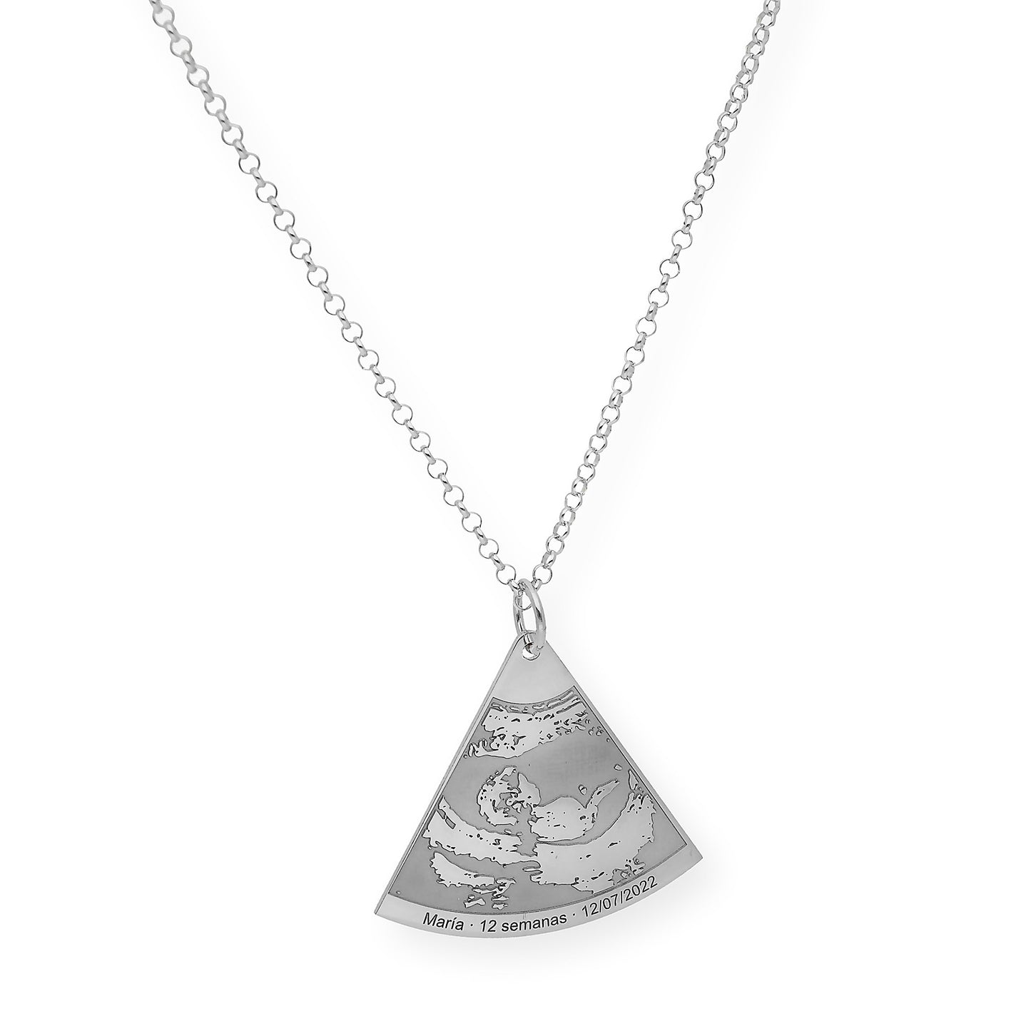 Colgante Ecografía Personalizado en Plata 925