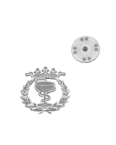 Pin Insignia Profesional de Farmacia en Plata de Ley 925