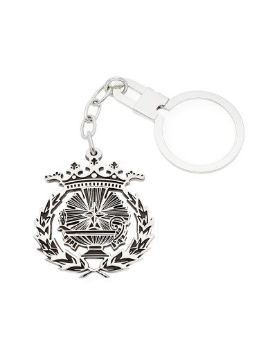 Llavero Insignia de Ciencias Químicas en Plata de Ley 925