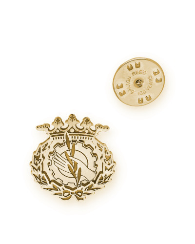 Pin Insignia Profesional de Trabajo Social en Oro de Ley 18K