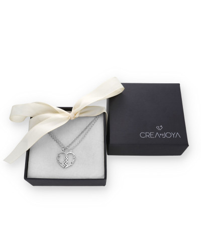 Colgante Doble Corazón Adore en Plata de Ley 925