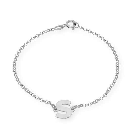 Pulsera Inicial Alison en Plata 925