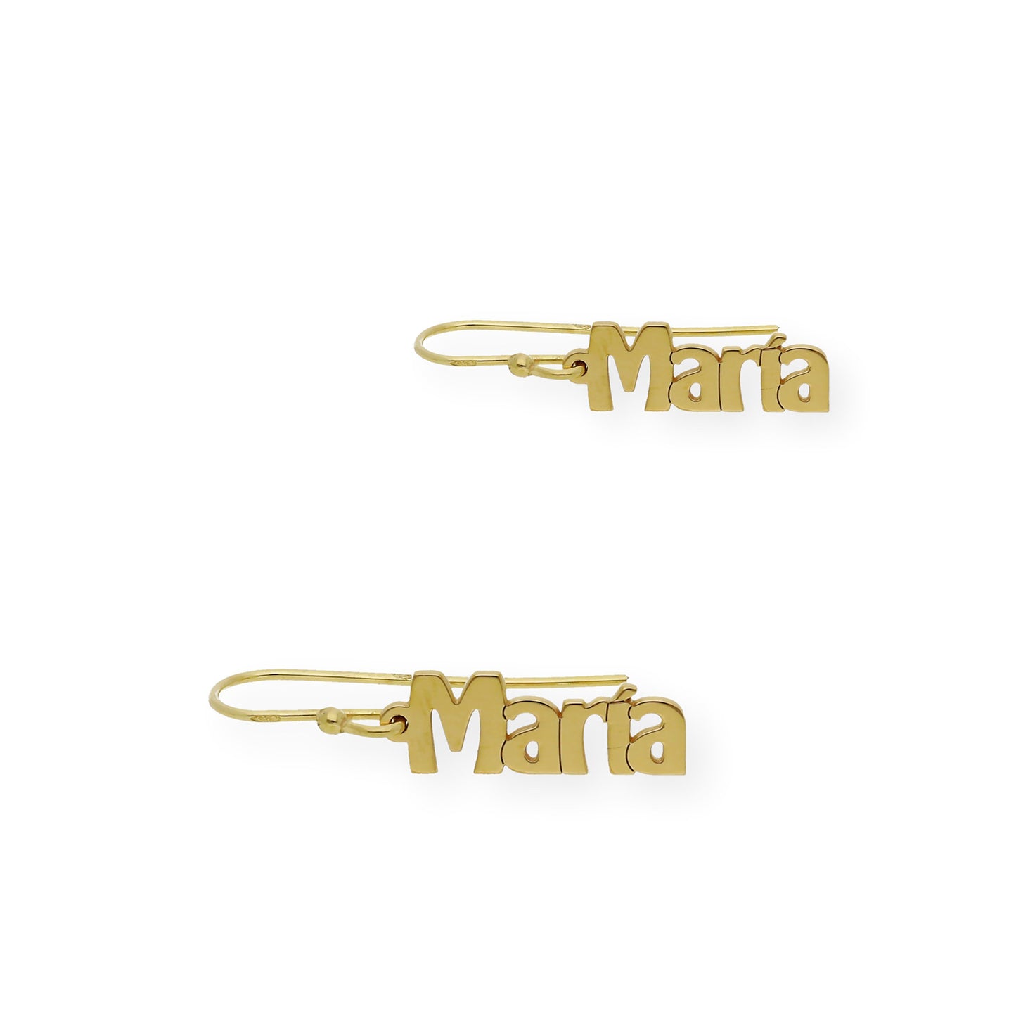 Pendientes Eloise Nombre Personalizado en Plata 925