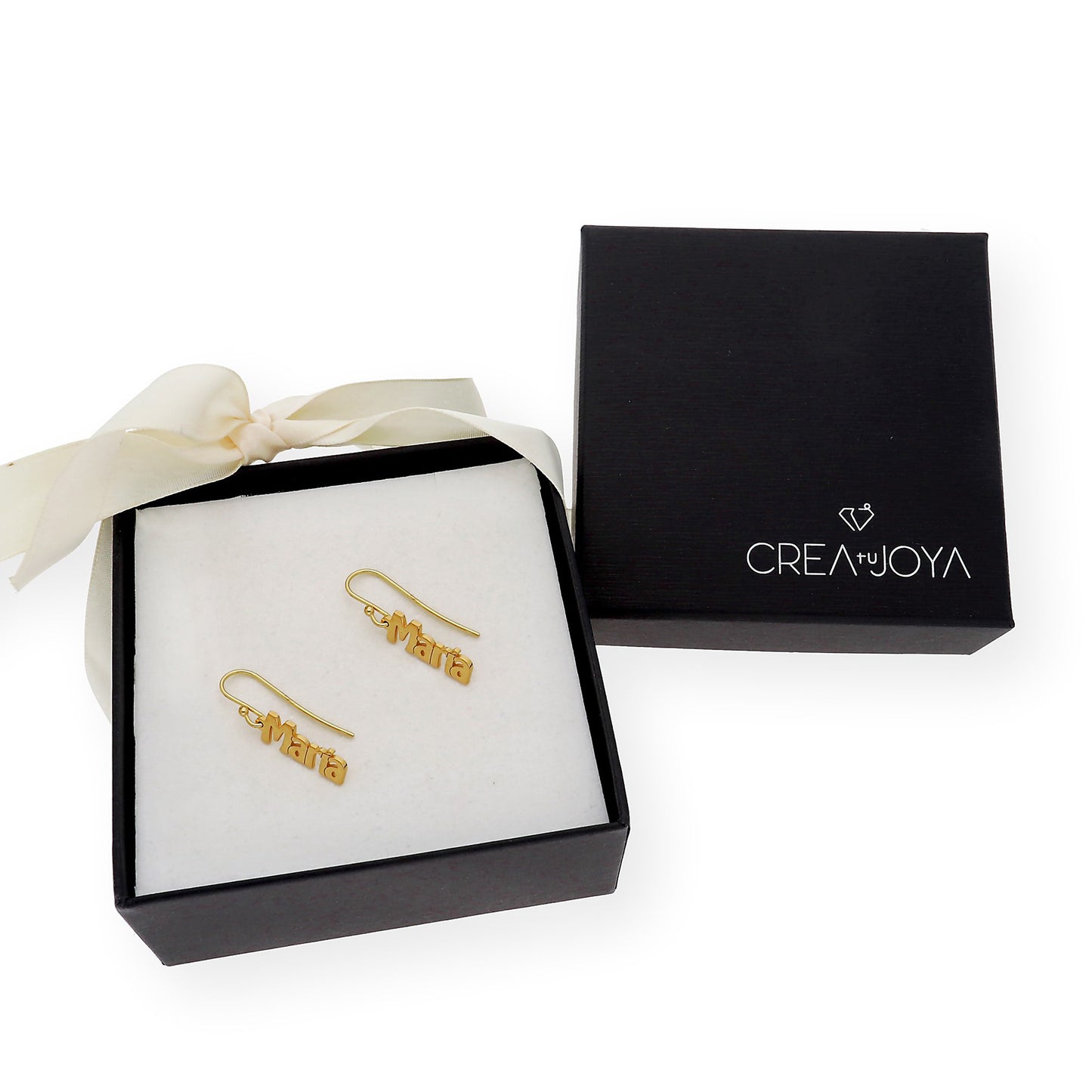 Pendientes Eloise Nombre Personalizado en Plata 925