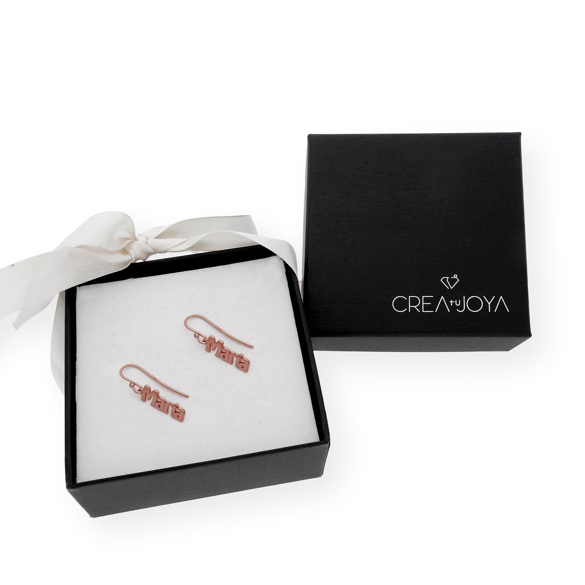 Pendientes Eloise Nombre Personalizado en Plata 925