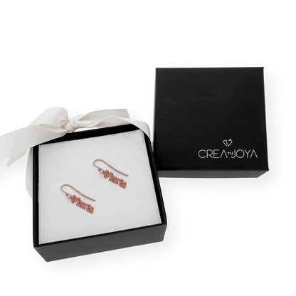 Pendientes Eloise Nombre Personalizado en Plata 925