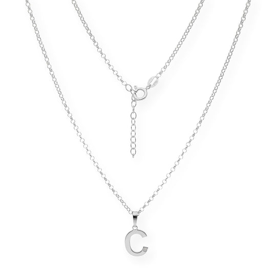 Colgante Inicial con Diamante en Plata 925