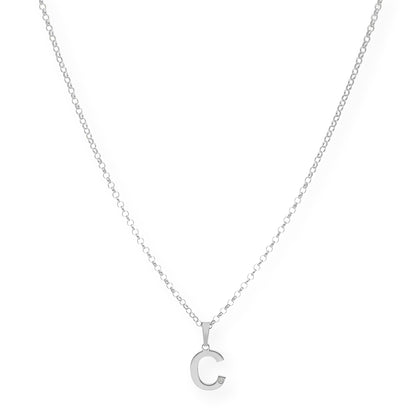 Colgante Inicial con Diamante en Plata 925 y Baño de Oro 18k