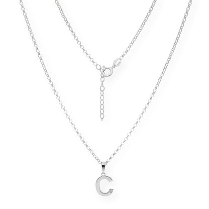 Colgante Inicial con Diamante en Plata 925 y Baño de Oro 18k