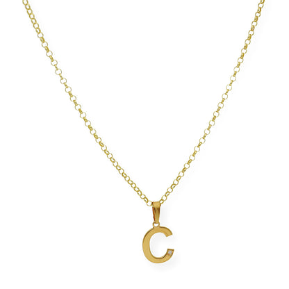 Colgante Inicial con Diamante en Plata 925 y Baño de Oro Rosa 18k