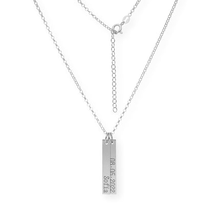 Colgante Ellen Placas Personalizables en Plata 925