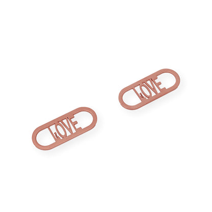 Pasadores para Zapatillas Personalizables en Plata de ley 925 con Baño de Oro Rosa 18k