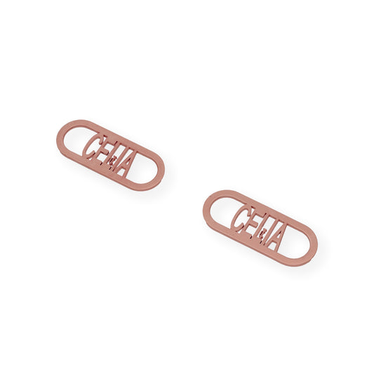 Pasadores para Zapatillas Personalizables en Plata de ley 925 con Baño de Oro Rosa 18k