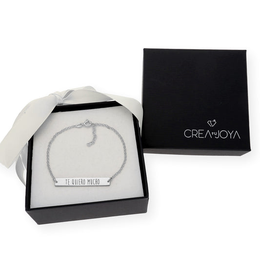 Pulsera Frase Xenia en Plata 925