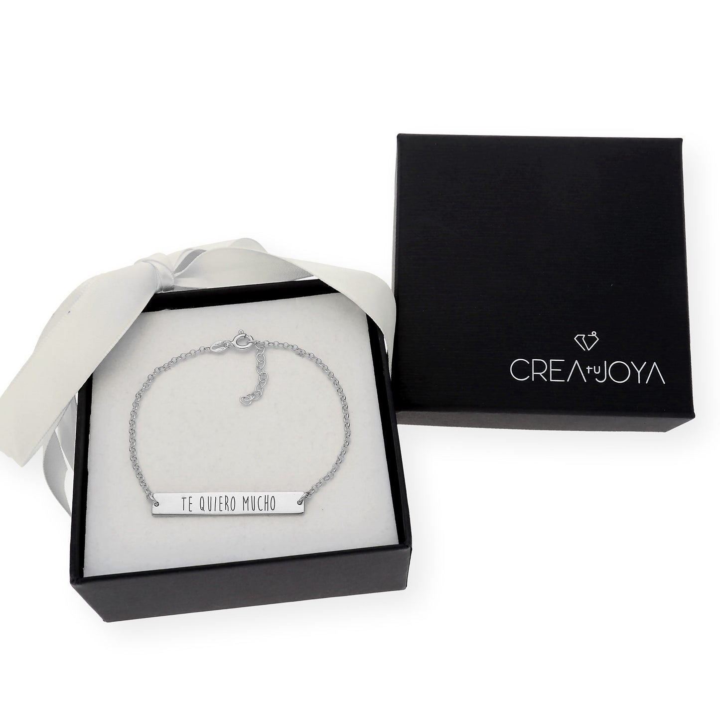 Pulsera Frase Xenia en Plata 925 con Baño de Oro 18k