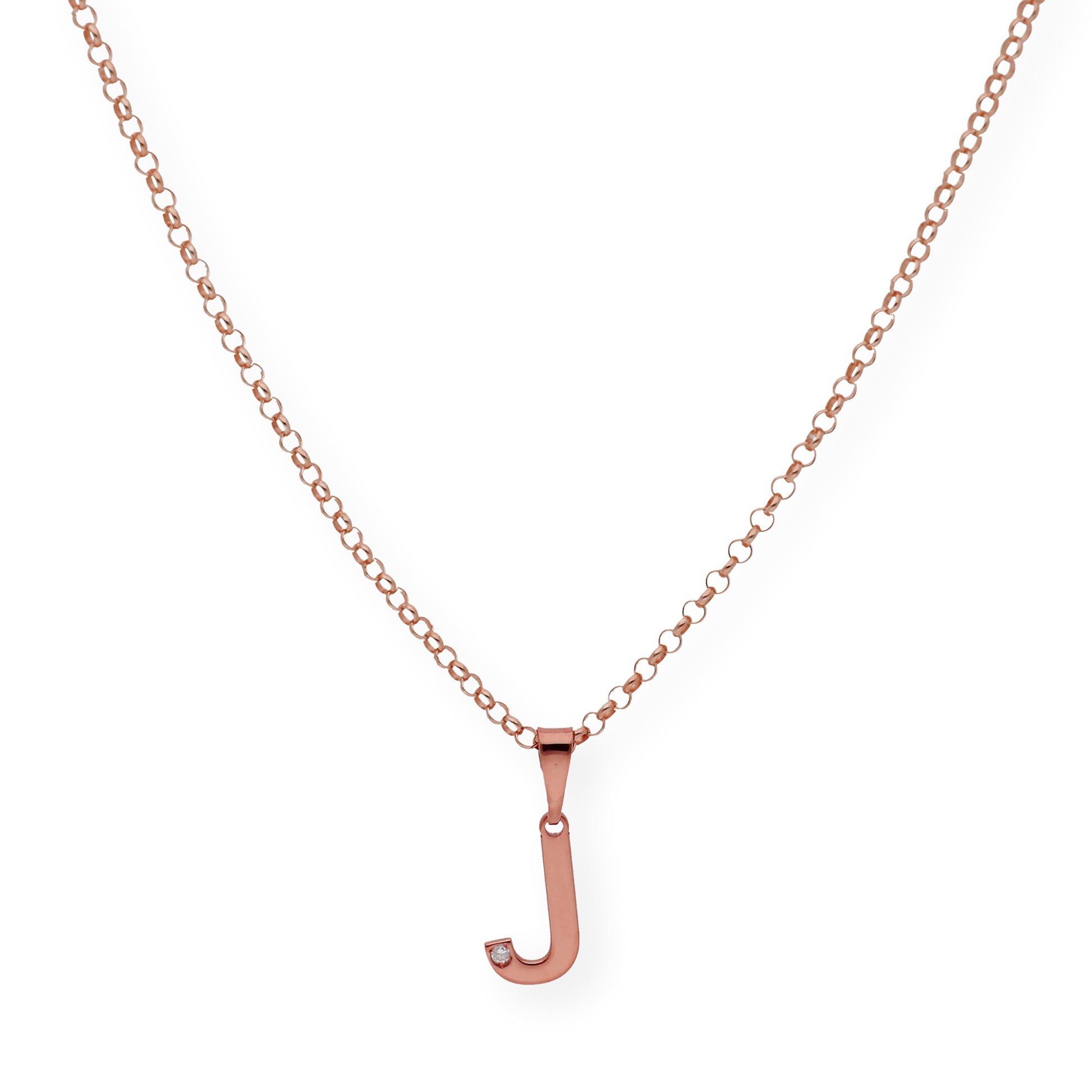 Colgante Inicial con Diamante en Plata 925 y Baño de Oro 18k