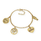 Pulsera Sister Love en Plata 925 y Baño de Oro 18k