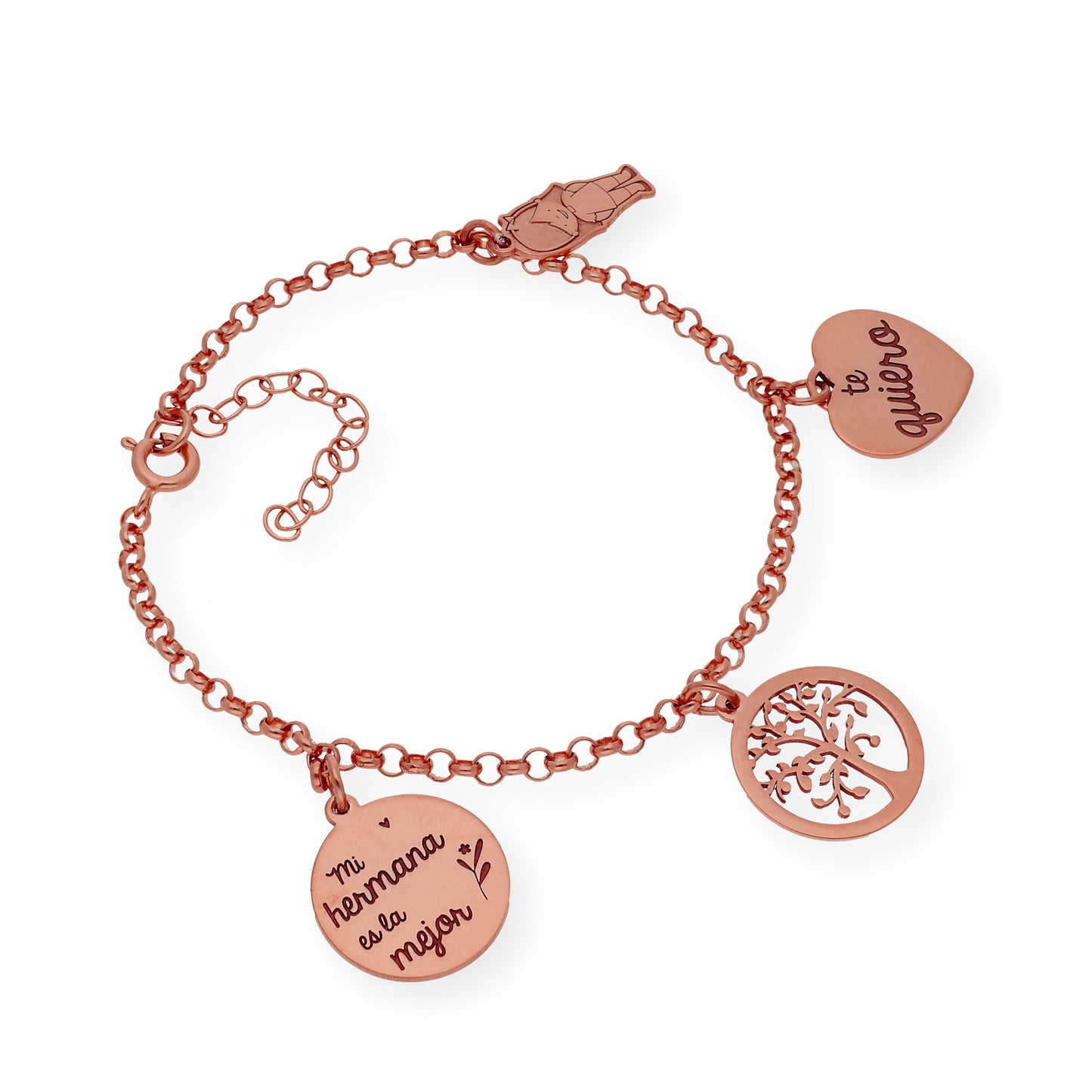 Pulsera Sister Love en Plata 925 y Baño de Oro 18k