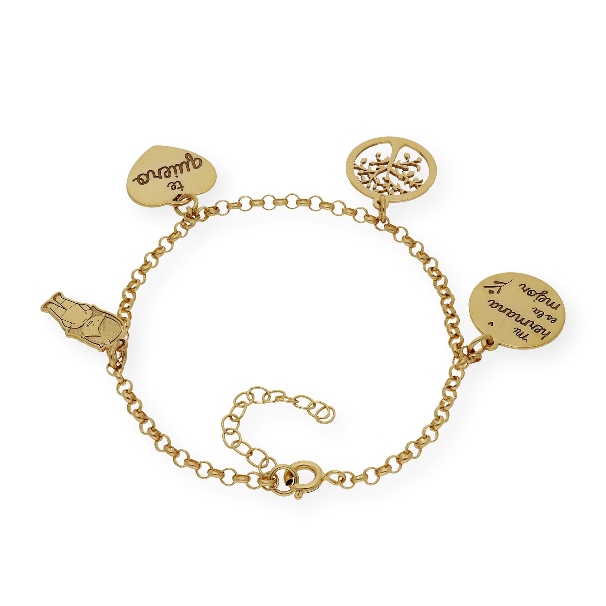 Pulsera Sister Love en Plata 925 y Baño de Oro Rosa 18k