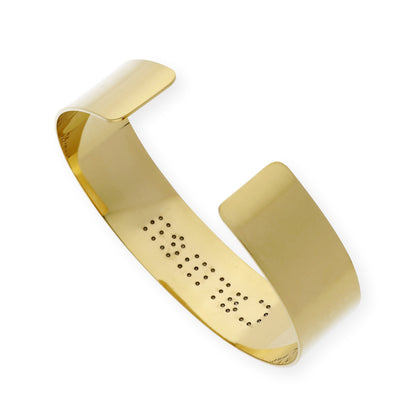 Brazalete Armilla Nombre en Plata de ley 925 con Baño de Oro 18K con cristales de Swarovsky