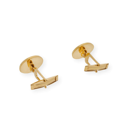 Gemelos Jack con Iniciales en Plata 925 con Baño de Oro 18k