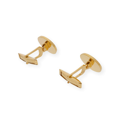 Gemelos Jack con Iniciales en Plata 925 con Baño de Oro Rosa 18k