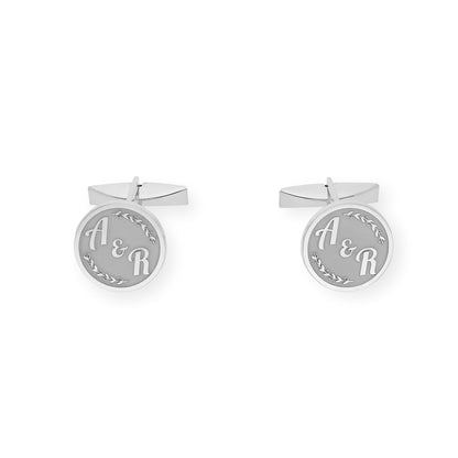 Gemelos Jack con Iniciales en Plata 925