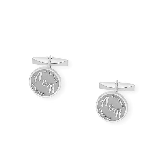 Gemelos Jack con Iniciales en Plata 925