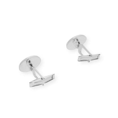 Gemelos Jack con Iniciales en Plata 925 con Baño de Oro 18k