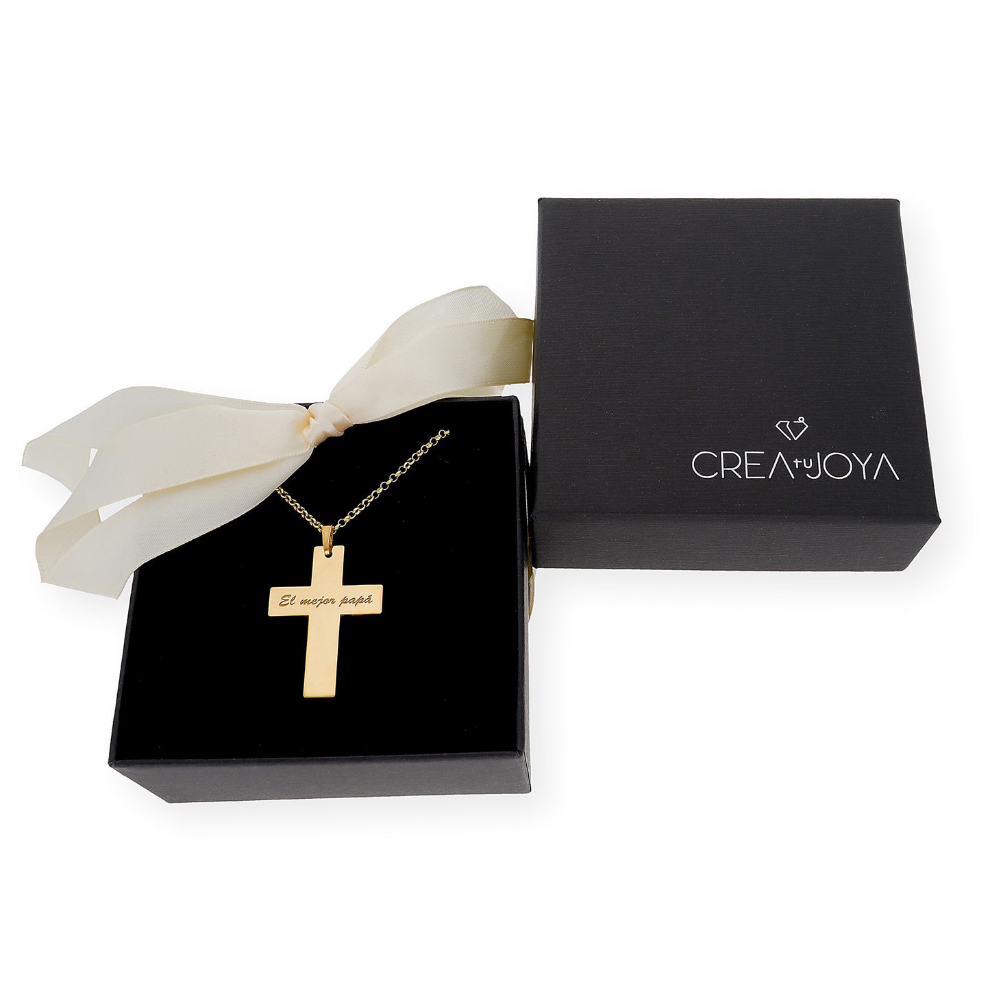 Colgante Cruz Grande en Plata 925