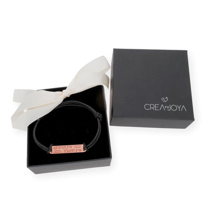 Pulsera Tu Destino en Plata 925 con Baño de Oro Rosa 18k