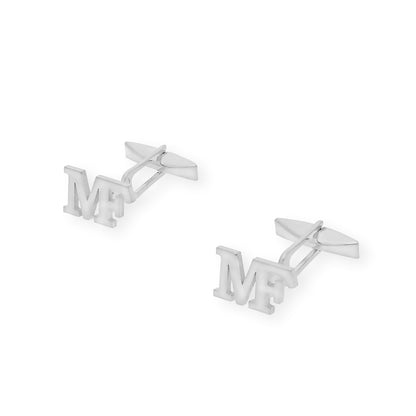 Gemelos Klopp con Iniciales en Plata 925